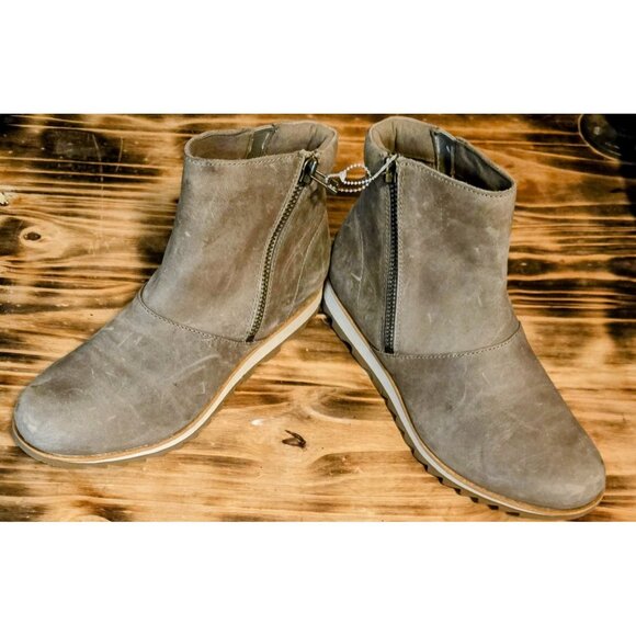 Sorel Harlow Leather Ankle Bootie Boots Womens Size 9 Waterproof Side Zip NEW - Picture 11 of 12